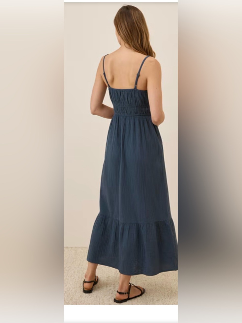 Pact Sleeveless Midi Dress in Charcoal